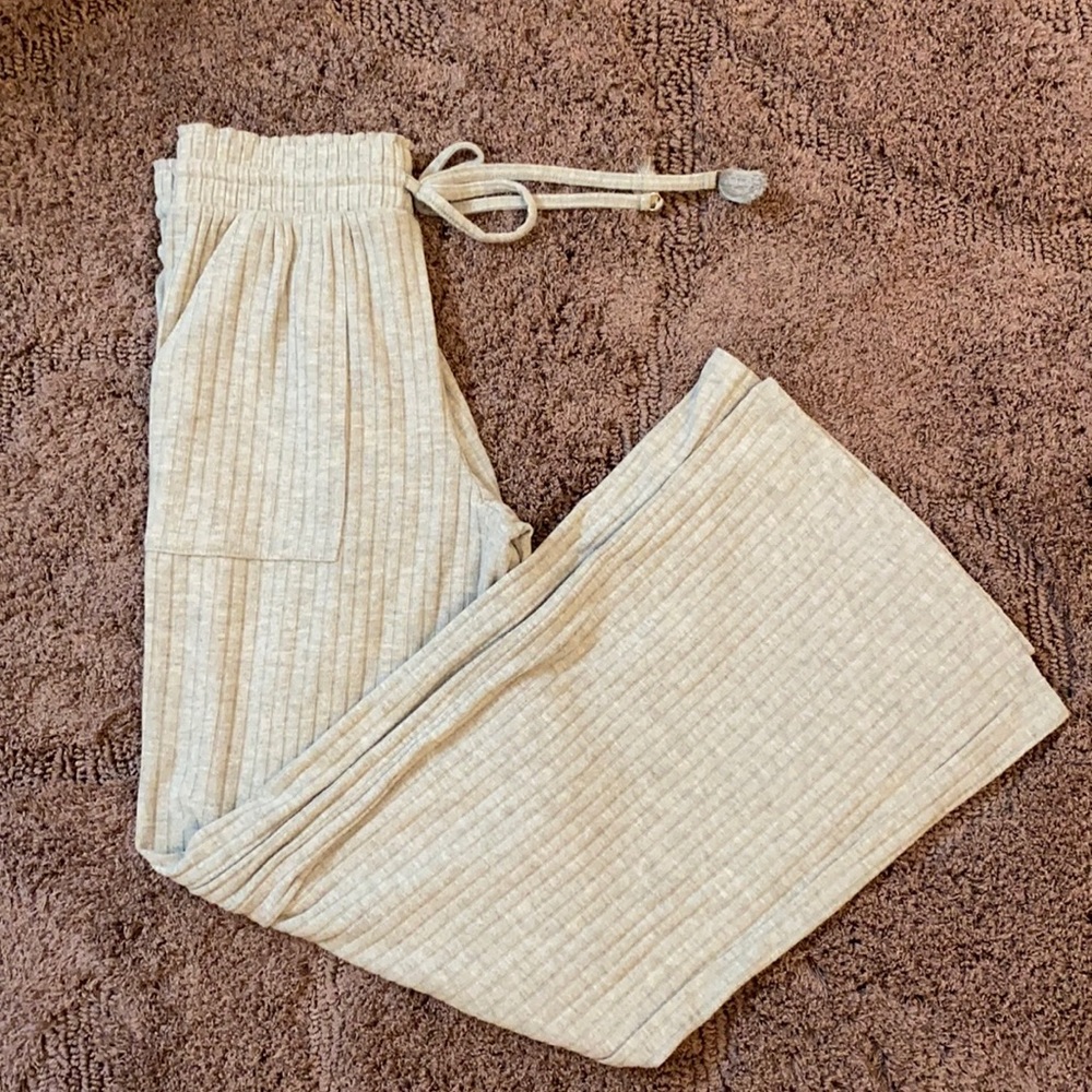 Gray Cotton Lounge Pants